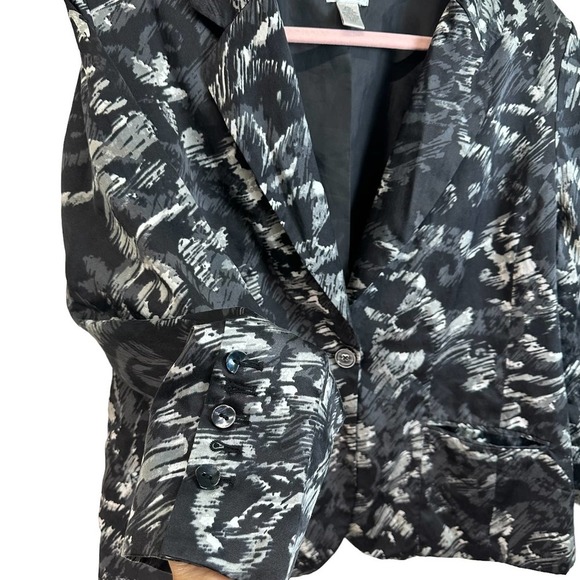 Chico’s Silk Blend Womens Black Blazer/Jacket/ Size 3 (XL) - Picture 5 of 7